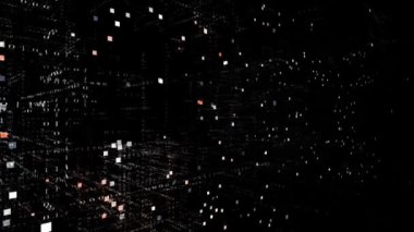 4k CBDC sözcüğü, Dijital para birimi Matrix ikili bilgisayar kodu metin tasarımı parçacığı.