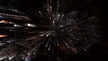4k Sözcük etiketi Öğren, LEARN Matrix ikili bilgisayar kodu biçimi metin tasarımı animasyonu