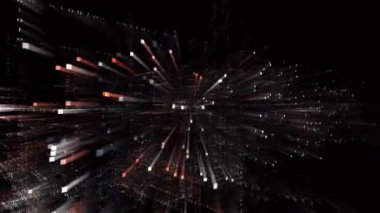 4k DARK WEB sözcüğü, Matrix ikili bilgisayar kodu metin tasarımı animasyonu.