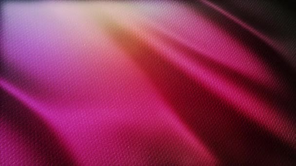 4k seamless Pink wavy silk fabric fluttering in wind,waving cloth background. — Stock Video