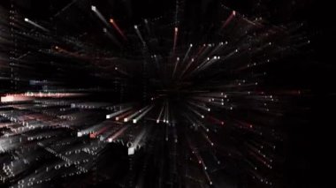 4k Data koruması güvenlik şifreleme logosu, Matrix ikili bilgisayar kodu.