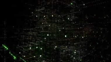 4k Yapay Zeka Beyin Devresi, Matrix ikili bilgisayar kodu metni.
