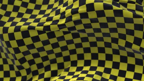 Drapeau de course à carreaux 4k tissu de soie flottant Vérifier les drapeaux de course, agitant le tissu.