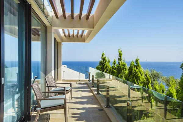 Ferah lüks villa pitoresk deniz manzaralı Teras