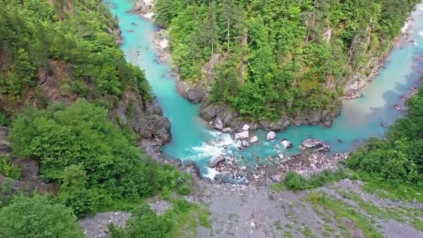 Cañón del río Montañas — Vídeo de stock