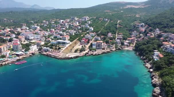 Flyga från havet till stranden — Stockvideo