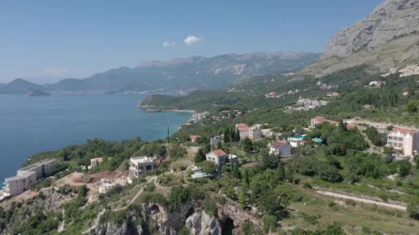 Repülés a tengerpart felett az Adriai-tenger — Stock videók