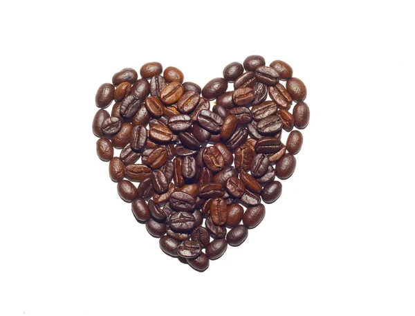 Kaffee Koffein Getränk Braun Zeichen Der Liebe — Stockfoto