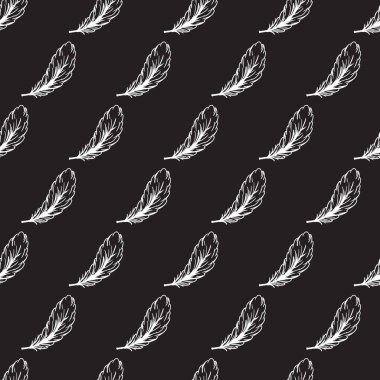 Siyahın Minimum Tüylü Taslak Örnekleri. Tekstil baskıları, ambalajlar, kırtasiye malzemeleri ve doğadan esinlenilmiş arka planlar için mükemmel. Siyah ve beyaz veya tek renkli tasarım için ideal.