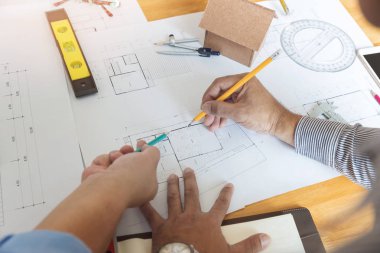 Mühendis ve mimar kavramı, mühendis mimar ofis ekibi ile çalışma planları