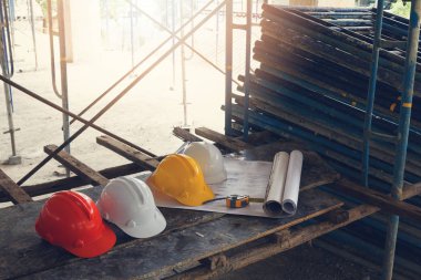 İnşaat kavramlar, kask inşaat sahasında kapat