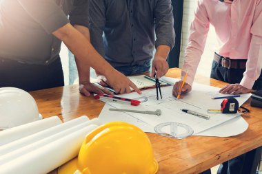 Mühendis ve mimar kavramı, mühendis mimar ofis ekibi ile çalışma planları