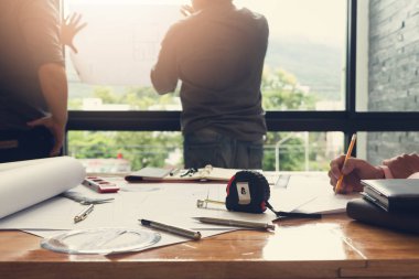 Mühendis ve mimar kavramı, mühendis mimar ofis ekibi ile çalışma planları