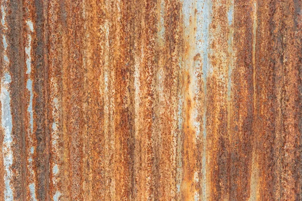 镀锌铁板上的橙色金属锈蚀背景 金属研磨纹理 — 图库照片