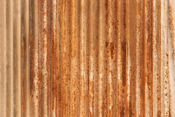 镀锌铁板上的橙色金属锈蚀背景 金属研磨纹理 — 图库照片