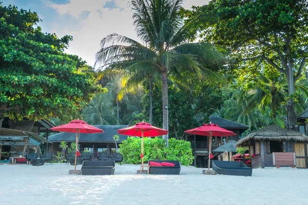 Tropical background from Phangan  island in Thailand with beach — Stock Photo, Image