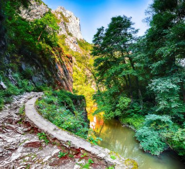 Turda Cheile Turzii Hasdate Turda Cluj-Napoca, Transilvanya, Romanya, Avrupa'nın yakın yakınında yer alan nehir üzerinde bir doğal rezerv ile işaretli izleme için zamları muhteşemdir. İç Kanyon