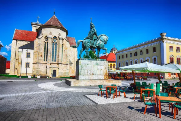 Statue Michel Brave Cathédrale Catholique Romaine Saint Michel Alba Iulia — Photo
