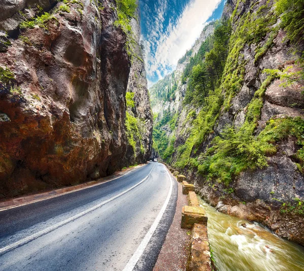 Niesamowity Widok Lato Kanion Bicaz Cheile Bicazului Kanion Jest Jednym — Zdjęcie stockowe
