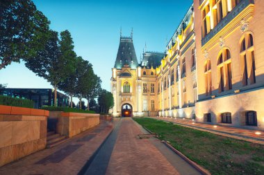 The Palace of Culture edifice in Iasi, Romania. clipart