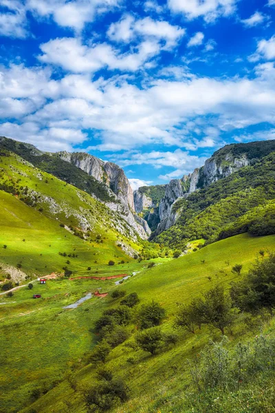 Turda gorge Cheile Turzii is a natural reserve with marked trail — Stock Photo, Image