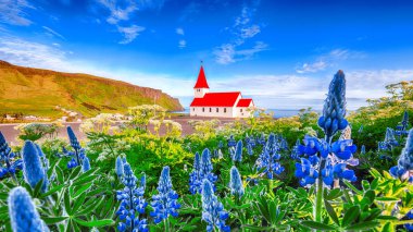 Vikurkirkja Hıristiyan Kilisesi'nin muhteşem manzarası