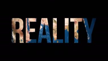 Text Reality Dünya küre dönüm