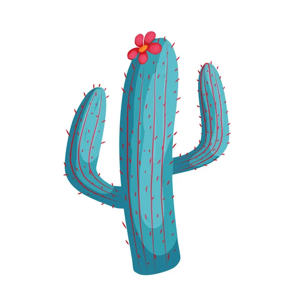 Cactus dessin animé mexicain — Image vectorielle