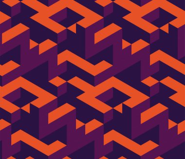 İzometrik labirynth desen