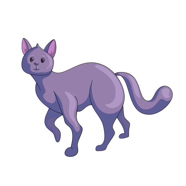 Сиамская икона кота — стоковый вектор
