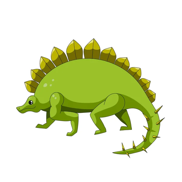 Икона динозавров мультфильма — стоковый вектор