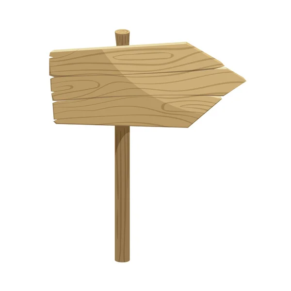 Tanda panah kayu - Stok Vektor