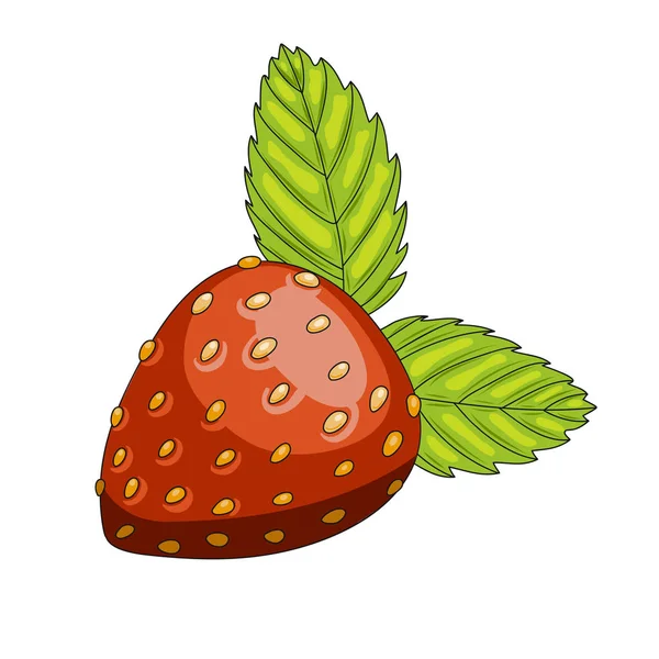 Icône aux fraises — Image vectorielle