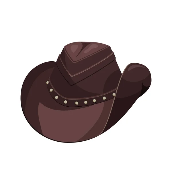 Ikona kapelusz kowbojem — Wektor stockowy