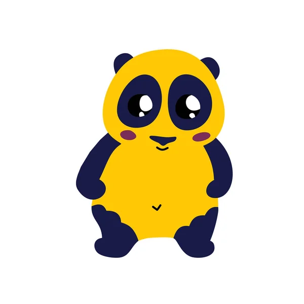 Niedliche Panda-Ikone — Stockvektor