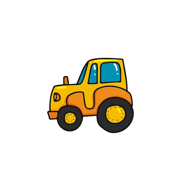 Cartoon traktor ikonen — Stock vektor