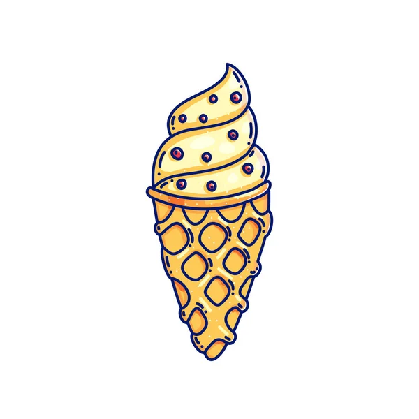 Icecream kon illustration — Stockfoto