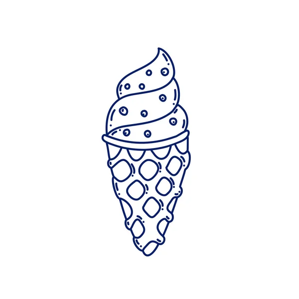 涂鸦冰淇淋插图 — 图库矢量图片