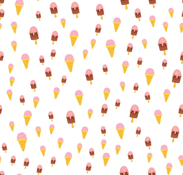 Haotic icecream pattern — 图库矢量图片