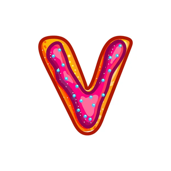 Alfabeto de las galletas vidriadas — Vector de stock