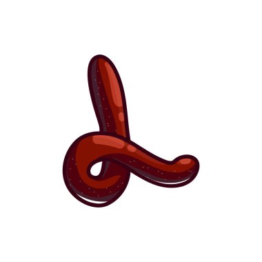 Beyaz zemin üzerine çikolata yazı tipi