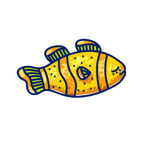 Peixe marinho de natação colorido —  Vetores de Stock