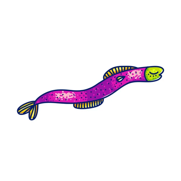 Peixe marinho de natação colorido — Vetor de Stock