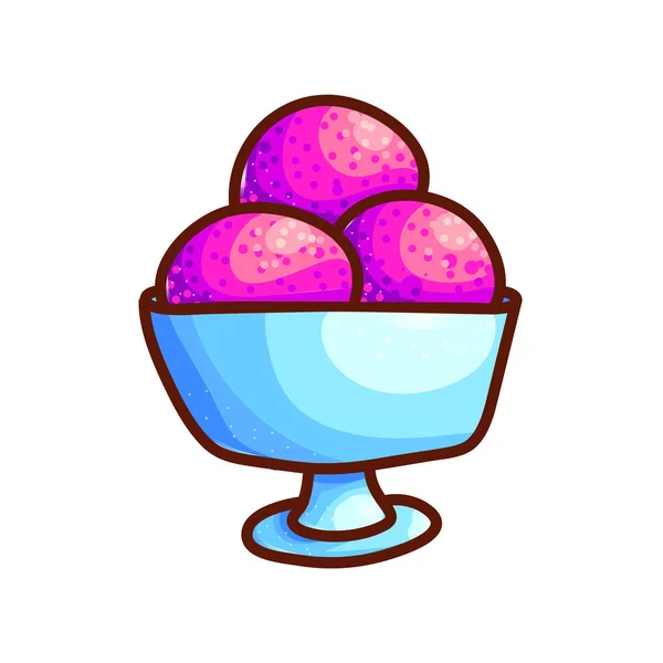 Cartoon ice-cream icon — Stock Vector