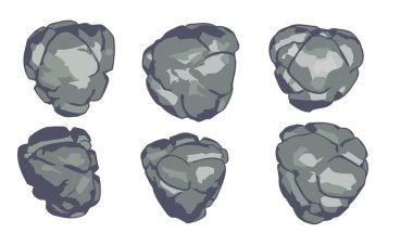 Çizgi film taşları koleksiyonu