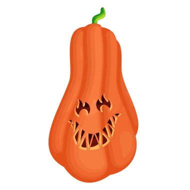 Cadılar Bayramı kabak vektör illüstrasyonu