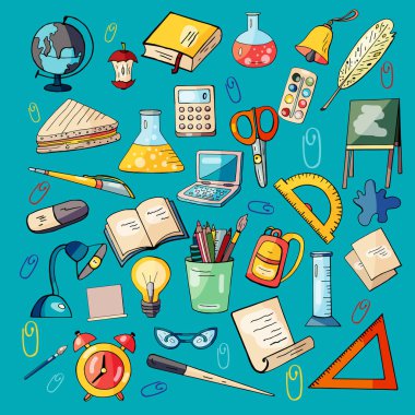 elle çizilmiş renkli ileti örneği