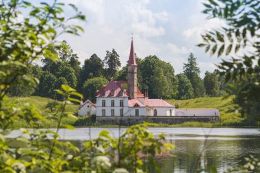 Yaz, Gatchina tarikat sarayda. Leningrad Oblast, Rusya Federasyonu