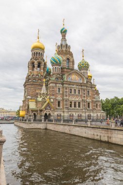 St Petersburg, Rusya, 14, Temmuz, 2017: Kandaki kurtarıcın Kilisesi