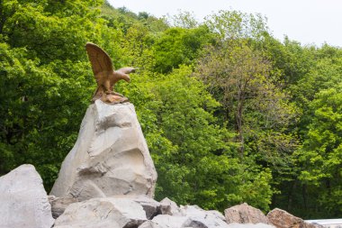 Zheleznovodsky Park, beyaz maden suları, Rusya Federasyonu. 